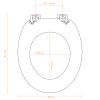 Casaria WC sedátko s automatickým spouštěním dekor dřevo