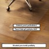 Ochranná podložka pod kancelářskou židli průhledná 100 x 150 cm