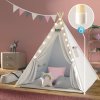 Dětský stan týpí 130 x 130 x 160 cm, růžovo-krémový