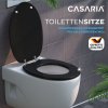 Casaria WC sedátko s automatickým spouštěním černé