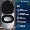 Casaria WC sedátko s automatickým spouštěním černé