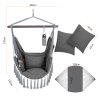 Závěsné houpací křeslo antracitové