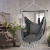 Závěsné houpací křeslo antracitové