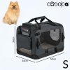 Skládací cestovní box pro psy S, antracitový - POŠKOZENÝ