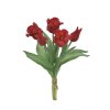 Umělá kytice Tulipány 5 ks, střapaté, více barev