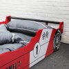 Casaria dětská postel auto F1 racing červena 200 x 90 cm
