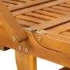 Casaria nastavitelné opalovací lehátko se stolečkem, akáciové dřevo
