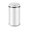 Bezdotykový odpadkový koš 30 l, bílý, nerezová ocel