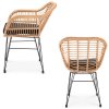 Casaria proutěný balkónový set s podsedáky