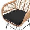 Casaria proutěný balkónový set s podsedáky