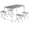 Casaria Skládací kempingový stůl a 4 židle