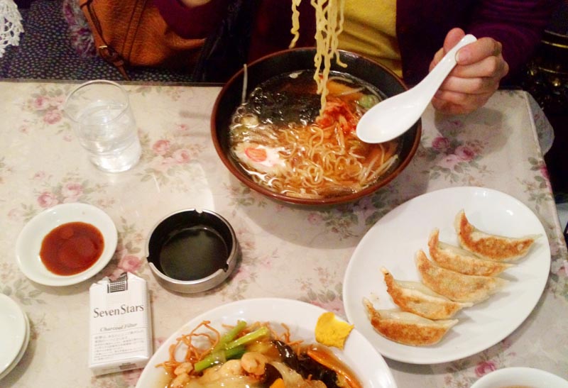 Ramen, gyoza a katayakisoba