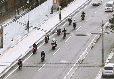 Motorkáři v Onomiči