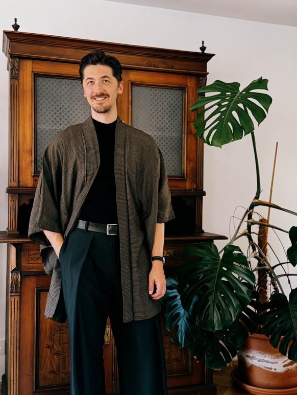 japonské pánské vintage oblečení - haori