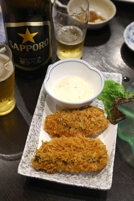 Japonská hospoda - smažené ústřice