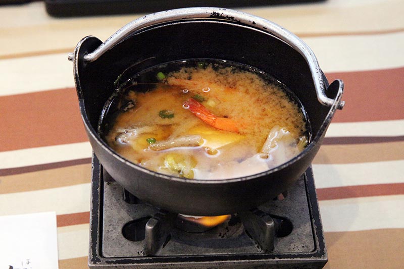 miso polévka japonská snídaně japonský státní hotel