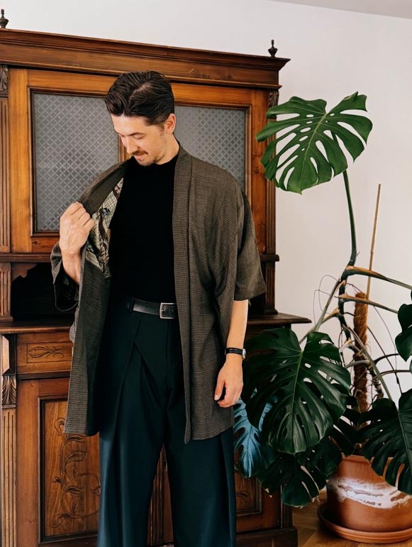 vintage pánská móda - japonské haori