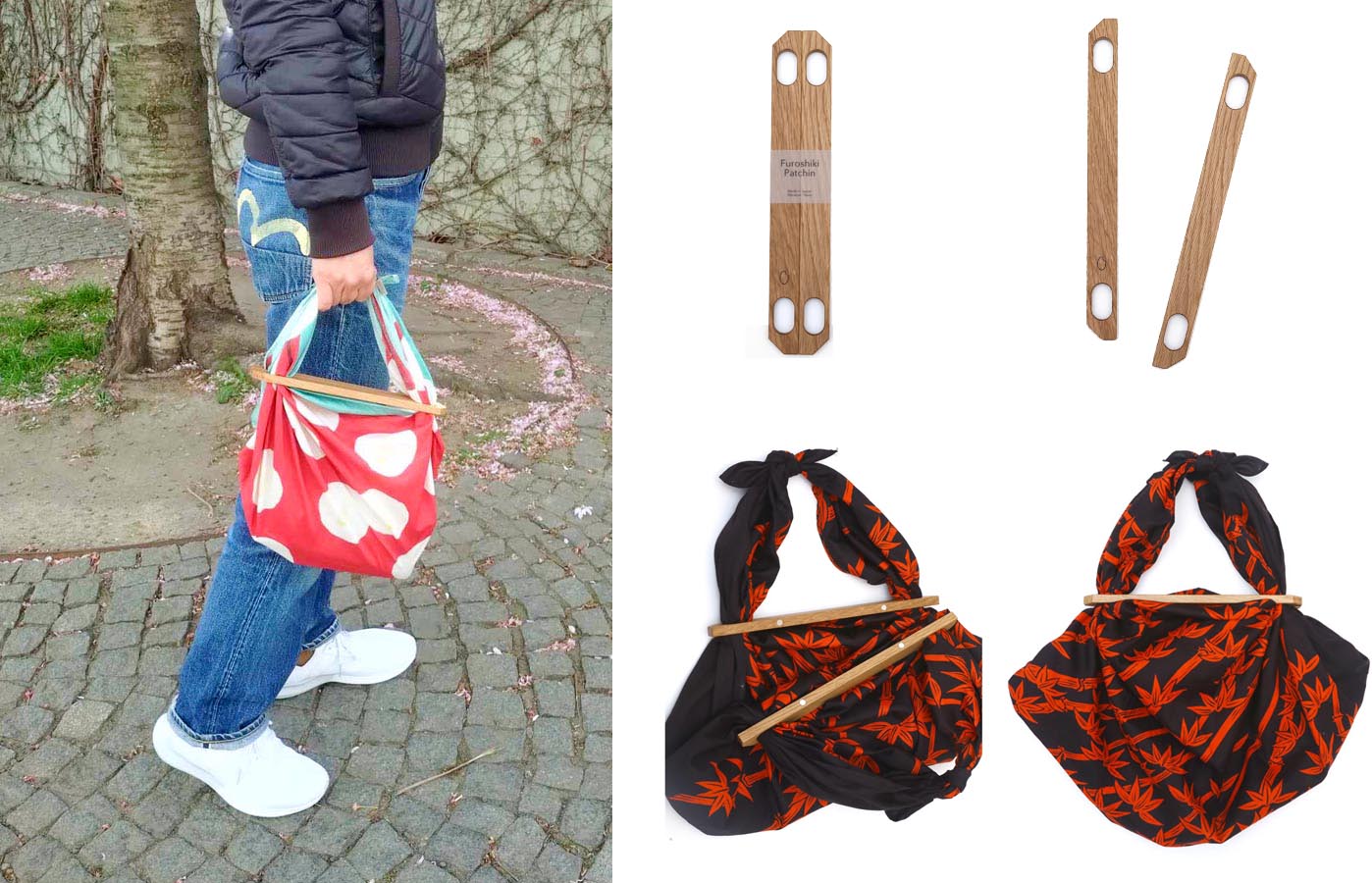 Furošiki pomůcka na svázání kabelky