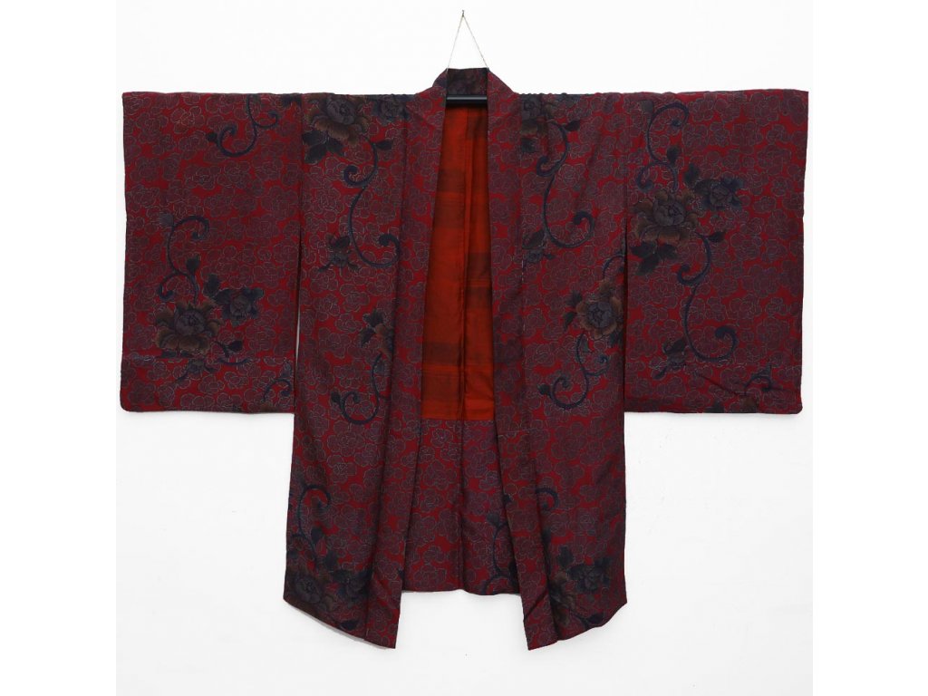 elegantni kimono kabatek z hedvábí japonska moda (1)