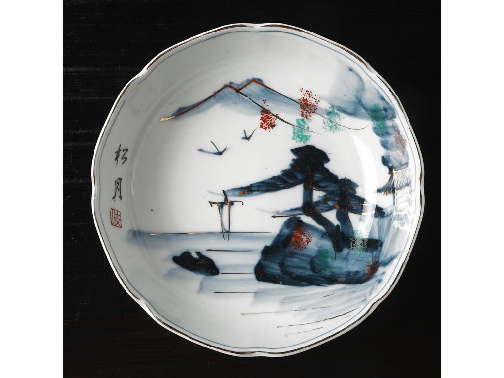 japonská porcelánová miska ruční práce (2)