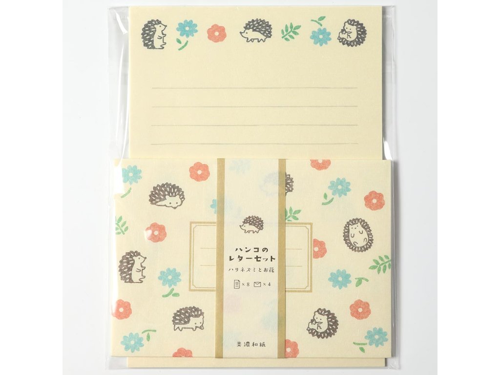 Ježek dopisní set japonské papírnictví (1)