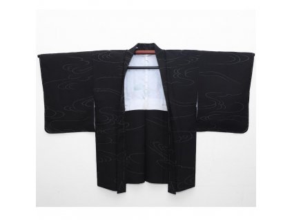 černé japonské haori vítr (4)