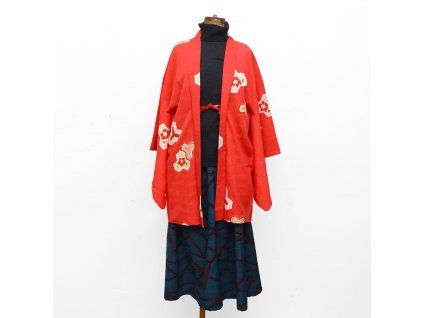 japonské haori hedvábi ručně malované ručně šité (3)