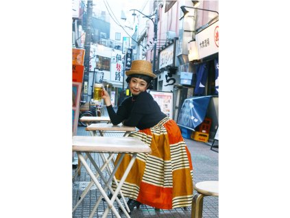 japonská móda sukně z hedvábí japonský styl