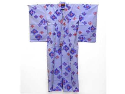 japonské pravé kimono hedvabí modré (1)