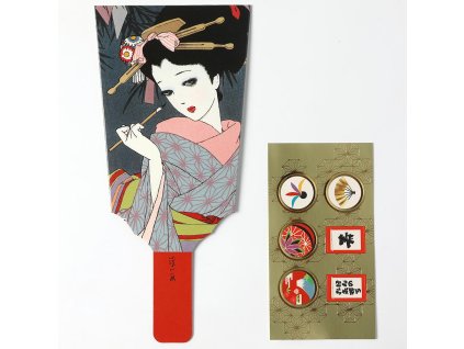 japonská papírová obálka gejša (1)