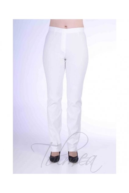 Kalhoty elastické dlouhé 39T bílá