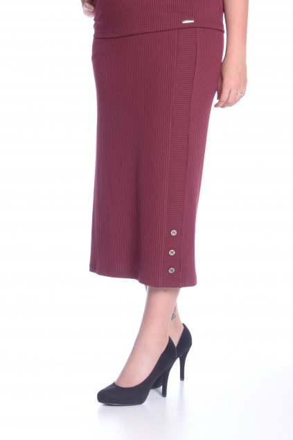 1721 Sukně Vera vínová o251 (2)