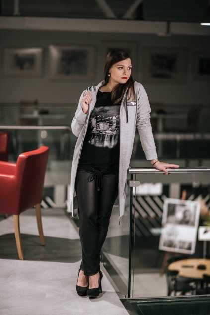 1223 Kabátek Teresa šedá melé o221 (2)