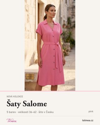 Stejné šaty. Jiný pocit. Šaty Salome Každý kus šijeme u nás v Čechách. Velikosti 36–62, úprava na míru je samozřejmost. 5...