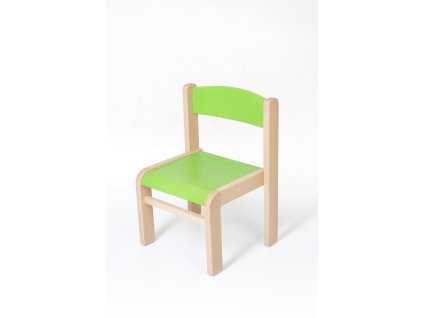 Tomaholz židle LUCA pro mateřské školy (Barva zelená)