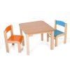 Tomaholz Dětský stolek MATY + židličky LUCA (barva druhé židličky oranžová, barva první židličky modrá)