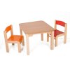 Hajdalánek Dětský stolek MATY + židličky LUCA (barva druhé židličky oranžová, barva první židličky červená)