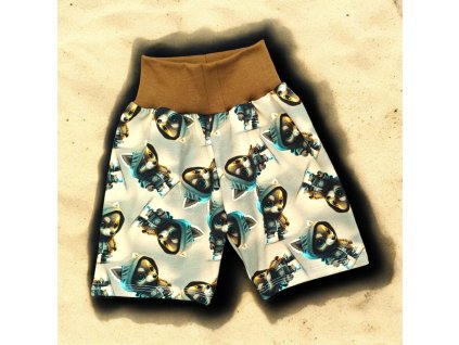 Kraťasy vlk v bundě