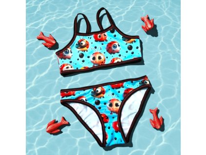 Plavky berušky na modré  Dětské plavky