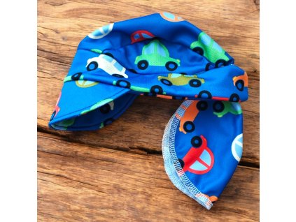 Pirátka modrá s autíčky 39-42  Pirátka