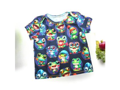 Tričko zábavní žabáci 74/80  Dětské tričko