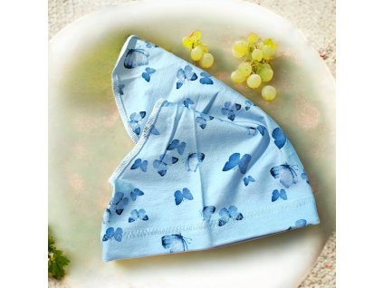 Šátek motýlci na světle modré  Holčičí šátek