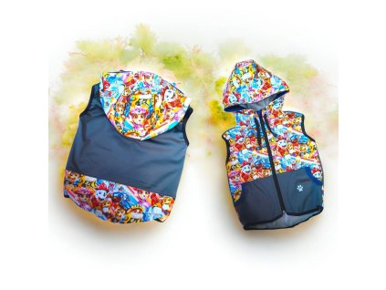 Softshell vesta pejsci záchranáři 86/92  Dětská vesta