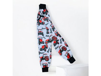 Softshell kalhoty traktory na šedé 122/128  Klučičí kalhoty