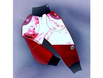 Softshell kalhoty mramor bordó 74/80  Holčičí kalhoty