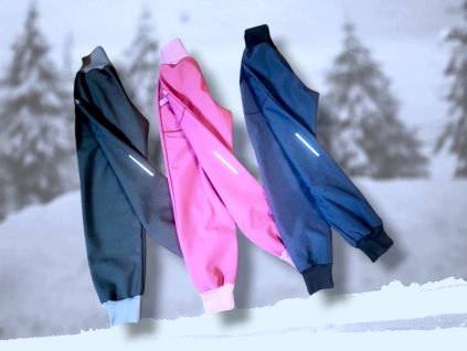 Softshell kalhoty navy modré  Dětské kalhoty