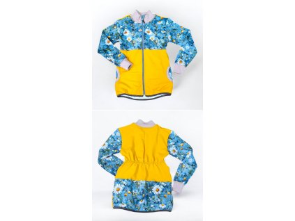 Mikina zip 134/140 Kopretinová louka  Holčičí mikina