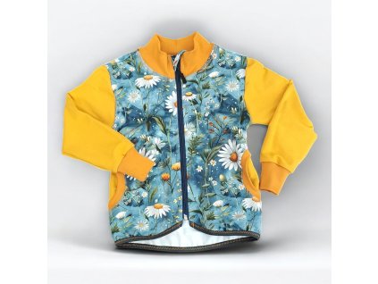 Mikina zip 86/92 kopretina  Holčičí mikina