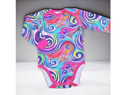 Body pestré spirály 80/86  Holčičí body