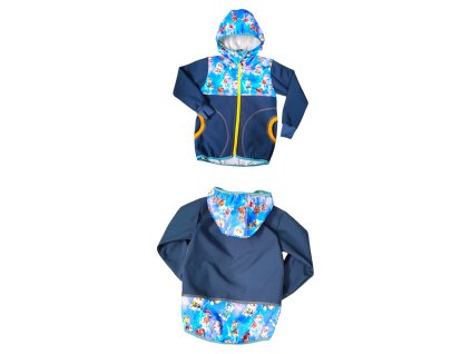 Softshell bunda tlapky mezi blesky 110/116  Dětská bunda